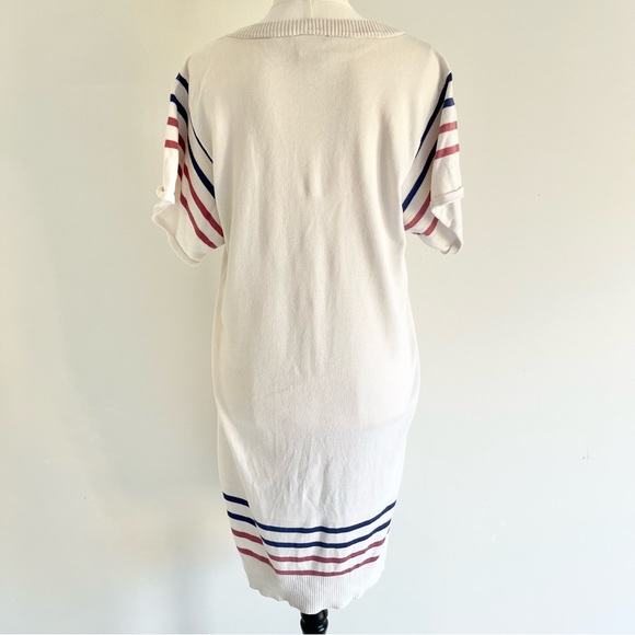 Lacoste V-neck Cotton Dress - Picture 5 of 7